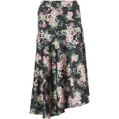 KOROSHI Jupe beige / vert pastel / rose pastel / noir