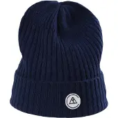 CASH-MERE.CH Bonnet marine / blanc