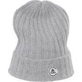 CASH-MERE.CH Bonnet gris clair / noir