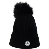 CASH-MERE.CH Bonnet noir / blanc
