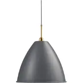 Gubi Bestlite BL9 Suspension Brass Base | Grey Shade | Large