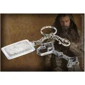 Ginza.se Unisexe, Porte-clés, La clé de Thorin en métal du Hobbit, Argent