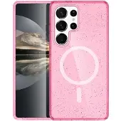 IMoshion Coque Pailletée avec MagSafe Samsung Galaxy S24 Ultra - Paillettes Rose