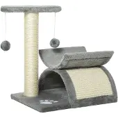 PawHut Arbre à chat arbre à jouer avec balle griffoir pour chat arbre à chat chats D30-189-1