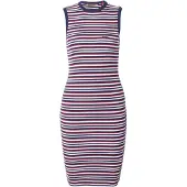 Superdry Rib Bodycon Sleeveless Short Dress Rouge S Femme