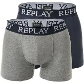 Replay Sous-vêtements de sport bleu marine / gris clair / gris chiné