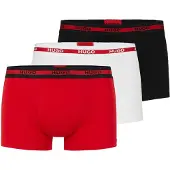 HUGO Boxers rouge sang / noir / blanc