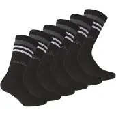 Diadora Chaussettes de sport gris / noir / blanc