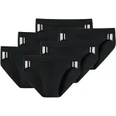 Schiesser Slip noir / blanc