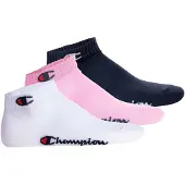 Champion Chaussettes bleu nuit / rose / rouge / blanc