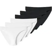 Schiesser Slip noir / blanc