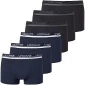 Schiesser Boxers bleu marine / gris / noir / blanc