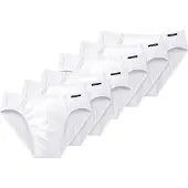 Schiesser Slip noir / blanc
