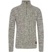 !Solid Pull-over 'Pankraz' marron / vert chiné