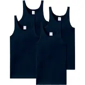 Schiesser Maillot de corps bleu marine