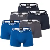 BOSS Boxers bleu / gris / blanc