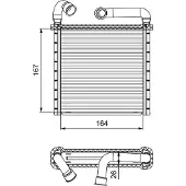 Valeo 811506 Kachelradiateur, interieurverwarming
