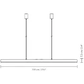 UMAGE Hazel Branch Suspension White | Steel | 150 cm