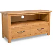 vidaXL Armoire TV 90x35x48 cm chêne massif