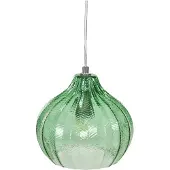 Beliani Lampe pendante en verre Keila Vert Lumarko