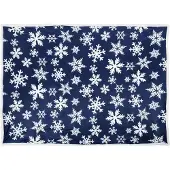 Beliani Couverture Anise 150 X 200 Cm Bleu Foncé