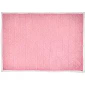 Beliani Couverture Honeycomb 150 X 200 Cm Rose