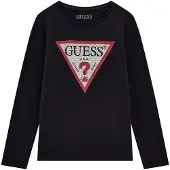 GUESS T-Shirt rouge / noir / blanc