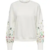 ONLY Sweat-shirt 'ONLBrooke' menthe / vert foncé / orange / blanc