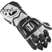 Berik Thunar Evo White Black Motorcycle Gloves Taille XS