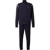 BOSS Ensemble de survêtement Regular en coton stretch avec empiècements à rayures