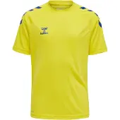 Hummel T-Shirt fonctionnel bleu / jaune fluo