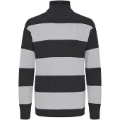 !Solid Pull-over 'Serge' gris clair / gris foncé