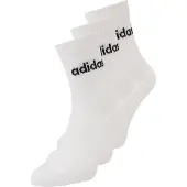 Adidas Chaussettes de sport 'Linear Crew Cushioned 3 Pairs' noir / blanc