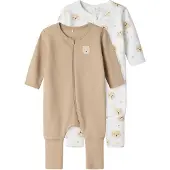 Name it Pyjama beige / beige foncé / noir / blanc