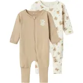 Name it Pyjama crème / beige foncé / marron
