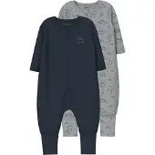 Name it Pyjama bleu marine / gris chiné