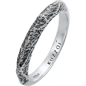 KUZZOI Bague noir / argent