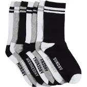 We fashion Chaussettes gris / noir / blanc
