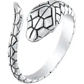 KUZZOI Bague noir / argent
