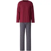 Calida Pyjama long marine / bordeaux / blanc