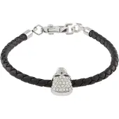 Philipp Plein Bracelet noir / argent / transparent