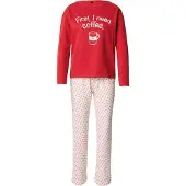 Trendyol Pyjama violet foncé / rouge / blanc