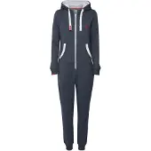 Oxmo Tenue d'intérieur bleu foncé / rouge sang / blanc