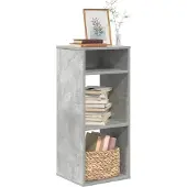 vidaXL Bibliothèque gris béton 34x31x80 cm bois d’ingénierie