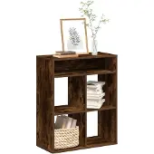 vidaXL Bibliothèque chêne fumé 66x31x80 cm bois d'ingénierie
