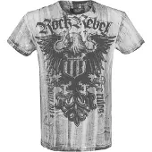 Rock Rebel by EMP T-Shirt Manches courtes de - Rebel Soul - S - 5XL - pour Homme - blanc - Taille 5XL