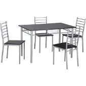 Poldimar Table et 4 chaises Chiara - wengé