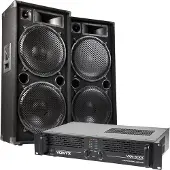 Max Dark Night 215 geluidsinstallatie - 4000W., Haut-parleur PA, Noir