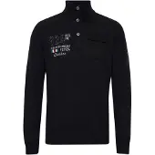 FQ1924 Pull-over 'ERLONG' gris / noir / blanc