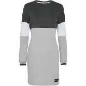 Oxmo Robe gris chiné / blanc